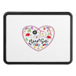 Nurse Heart, Halloween Oversized T-Shirt Hitch Cover