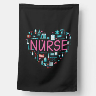Nurse heart nurse gift nursing nurse house flag