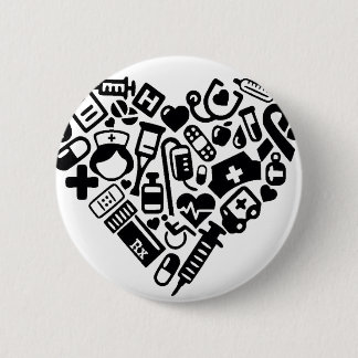 Nurse HEART Pinback Button