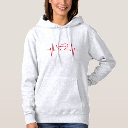 Nurse Heart rhythm Hoodie