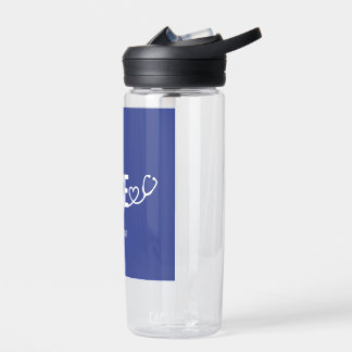 Nurse Heart Stethoscope Minimalist Healthcare Life Water Bottle