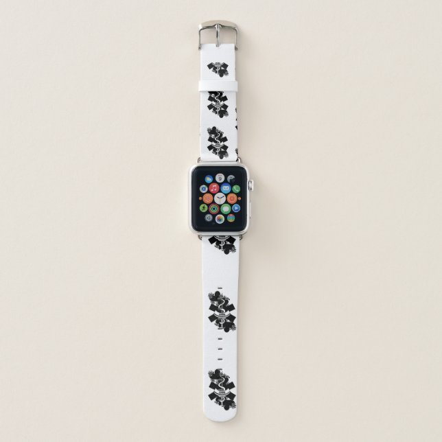 Nurse Heart Tattoo  Apple Watch Band (Front)