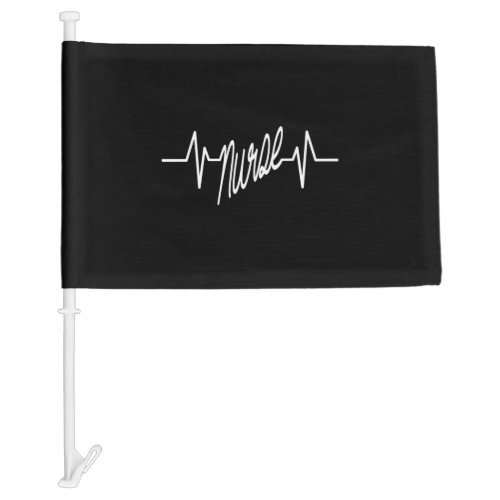 Nurse Heartbeat Car Flag