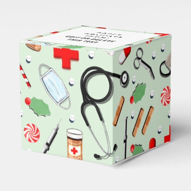 Nurse Holiday Favor Box (Front Side)