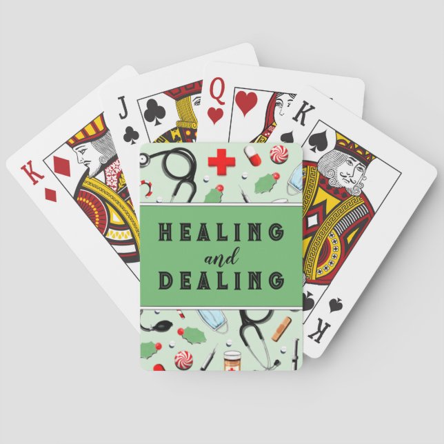 Nurse Holiday Gifts Poker Cards (Back)