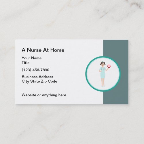 Nurse Home Health Business Card