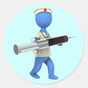Nurse Humor Classic Round Sticker