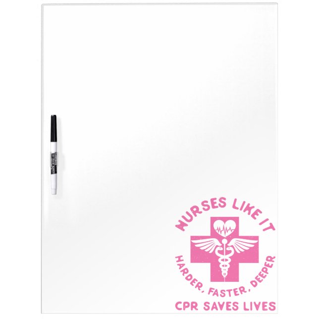 Nurse Humor - CPR  Save Lives - Funny Novelty Dry-Erase Board (Front)