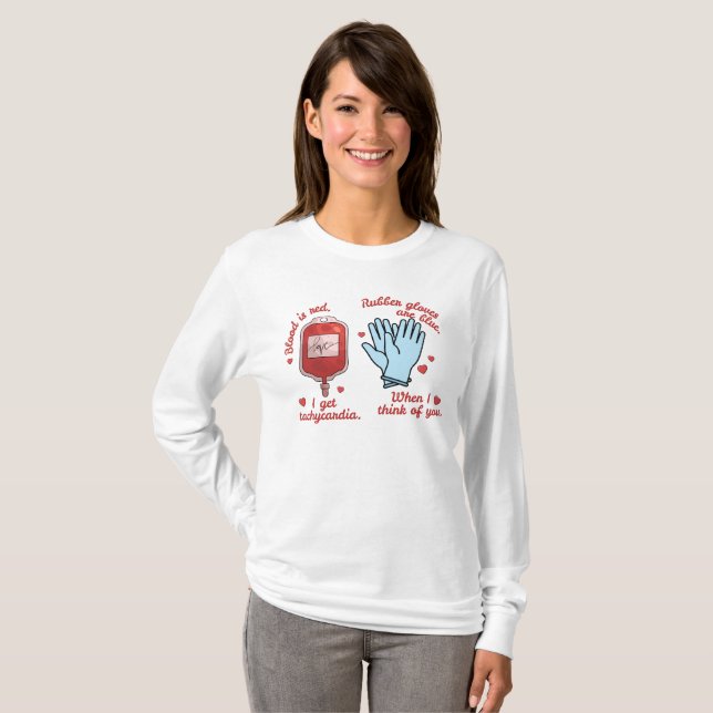 Nurse Humor Valentine's Day Shirt  (Front Full)