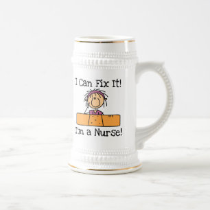 Nurse I Can Fix It T-shirts and Gifts Beer Stein