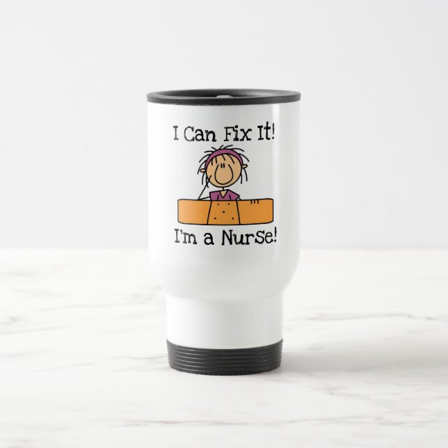 Nurse I Can Fix It T-shirts and Gifts Travel Mug (Center)