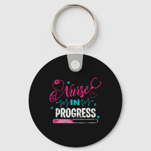 Nurse In Progress Nurse Fun Nursing School  Keychain
