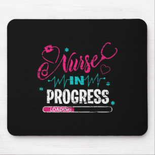 Nurse In Progress Nurse Fun Nursing School Mouse Pad