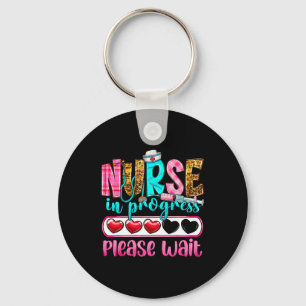 Nurse In Progress Please Wait Nursing School Futur Keychain