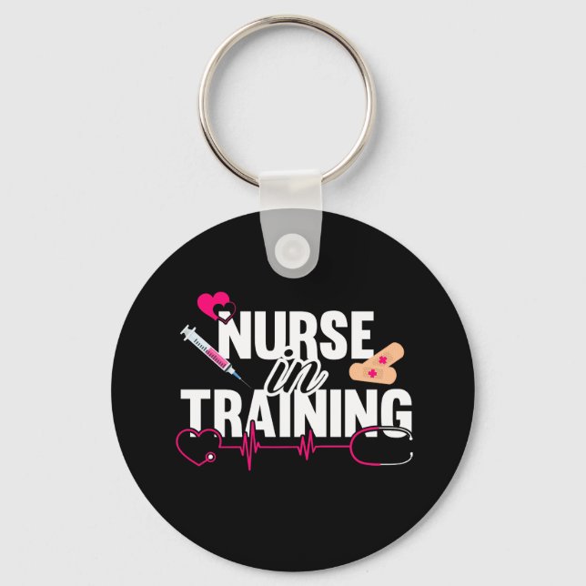 Nurse In Training Nursing Student  Keychain (Front)