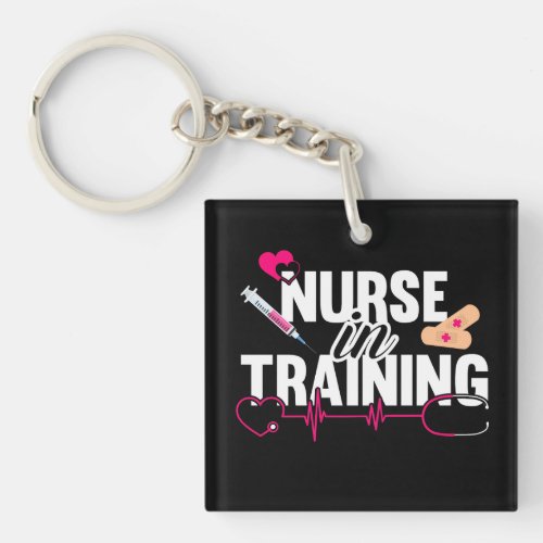 Nurse In Training Nursing Student  Keychain