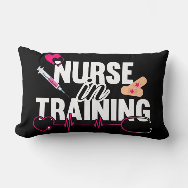 Nurse In Training Nursing Student  Lumbar Pillow (Front)
