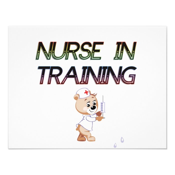 NURSE IN TRAINING PERSONALIZED INVITATIONS