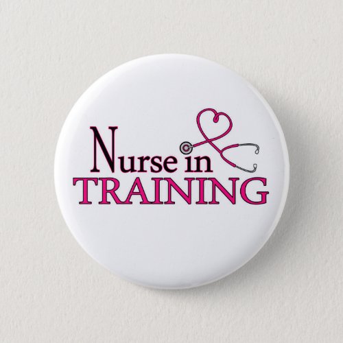 Nurse in Training _ Pink Button
