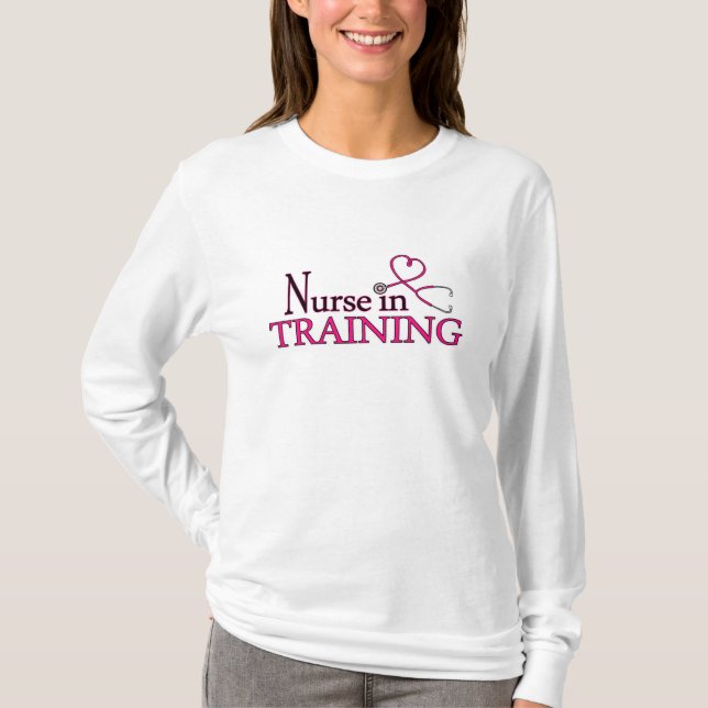 Nurse in Training - Pink T-Shirt (Front)