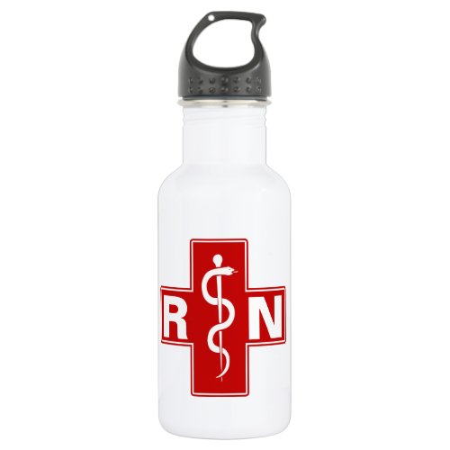 Nurse Initials Stainless Steel Water Bottle