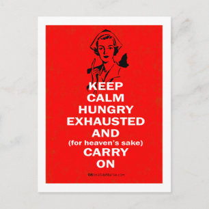 Nurse - Keep Calm and Carry On Postcard
