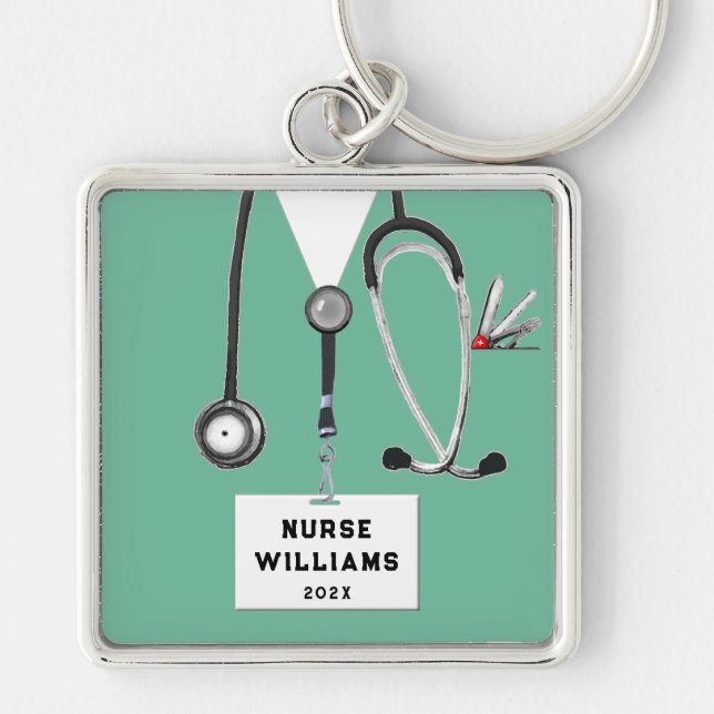 Nurse Keepsake Keychain (Front)