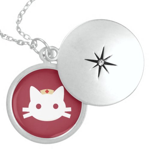 Nurse Kitty Sterling Silver Necklace