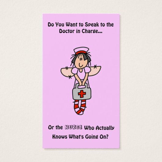 Nurse Knows Buisiness Cards (Back)