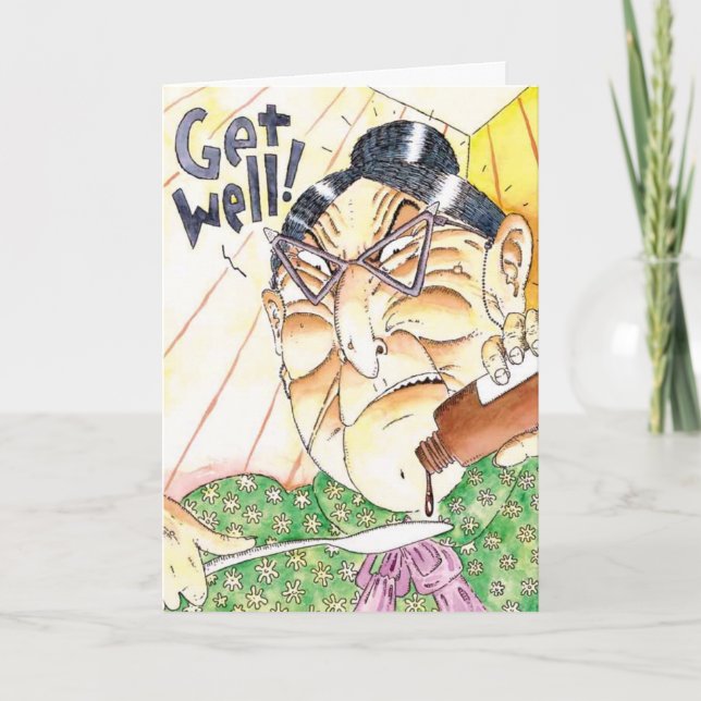 Nurse Kratchity's "Get Well Medicine" Card (Front)