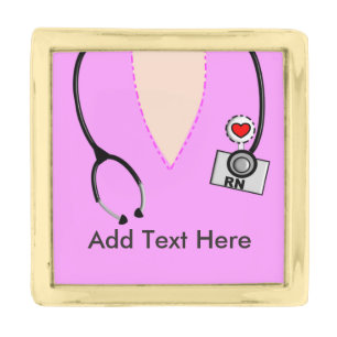 Nurse Lapel Pin Scrub Top Design