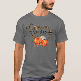 Nurse Leopard Cheetah Stethoscope T-Shirt