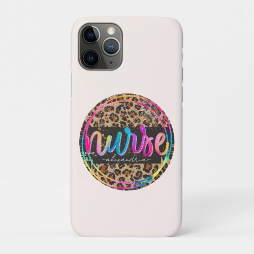 Nurse Leopard Print iPhone 11 Pro Case