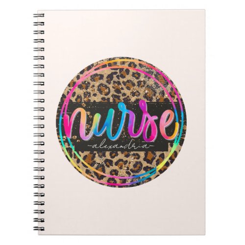 Nurse Leopard Print Notebook