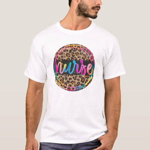 Nurse Leopard Print T_Shirt