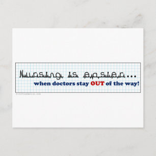 Nurse - Let me do my job Postcard