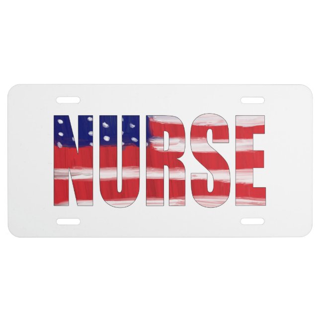 Nurse License Plate (Front)