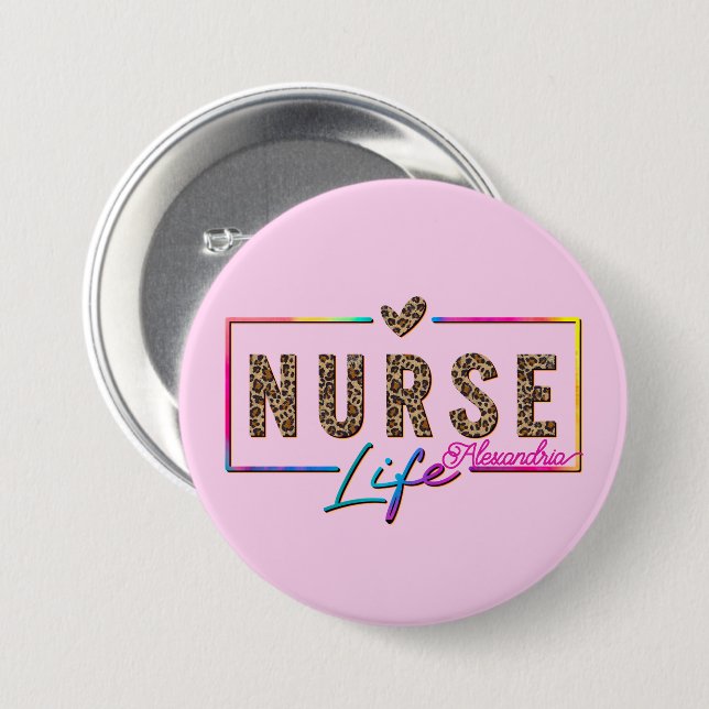 Nurse Life Button (Front & Back)