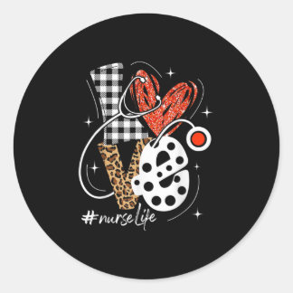 Nurse Life Classic Round Sticker
