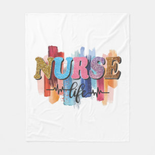 Nurse life fleece blanket