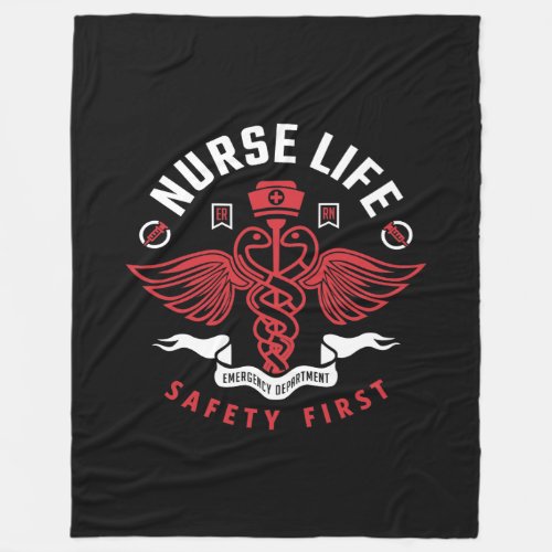 Nurse Life Fleece Blanket