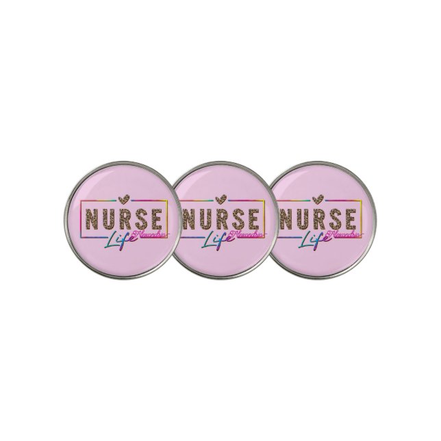 Nurse Life Golf Ball Marker (3 Up)