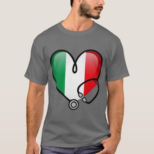 Nurse Life Italian Flag T_Shirt