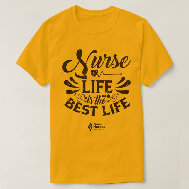 Nurse Life Light Colored T-Shirt (Design Front)