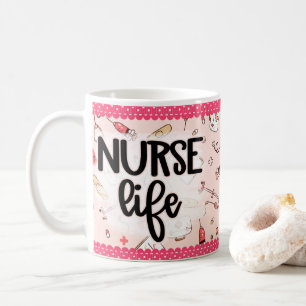 Nurse Life Medical RN LPN Design Coffee Mug Cup