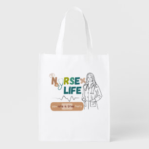"Nurse Life Mode: Always On – Tote Bag for Nurses"