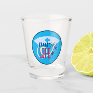 Nurse Life Needle Shot Glass