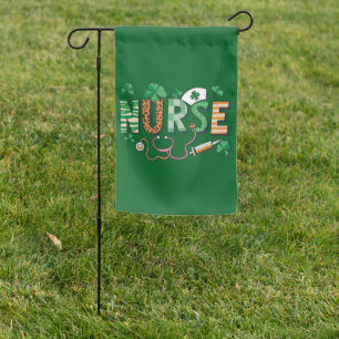 Nurse Life Nurse Day Gifts St Patricks Day  Garden Flag