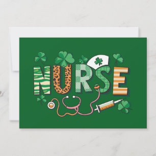 Nurse Life Nurse Day Gifts St Patricks Day  Invitation