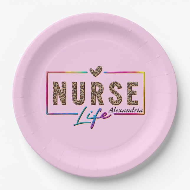 Nurse Life Paper Plates (Front)